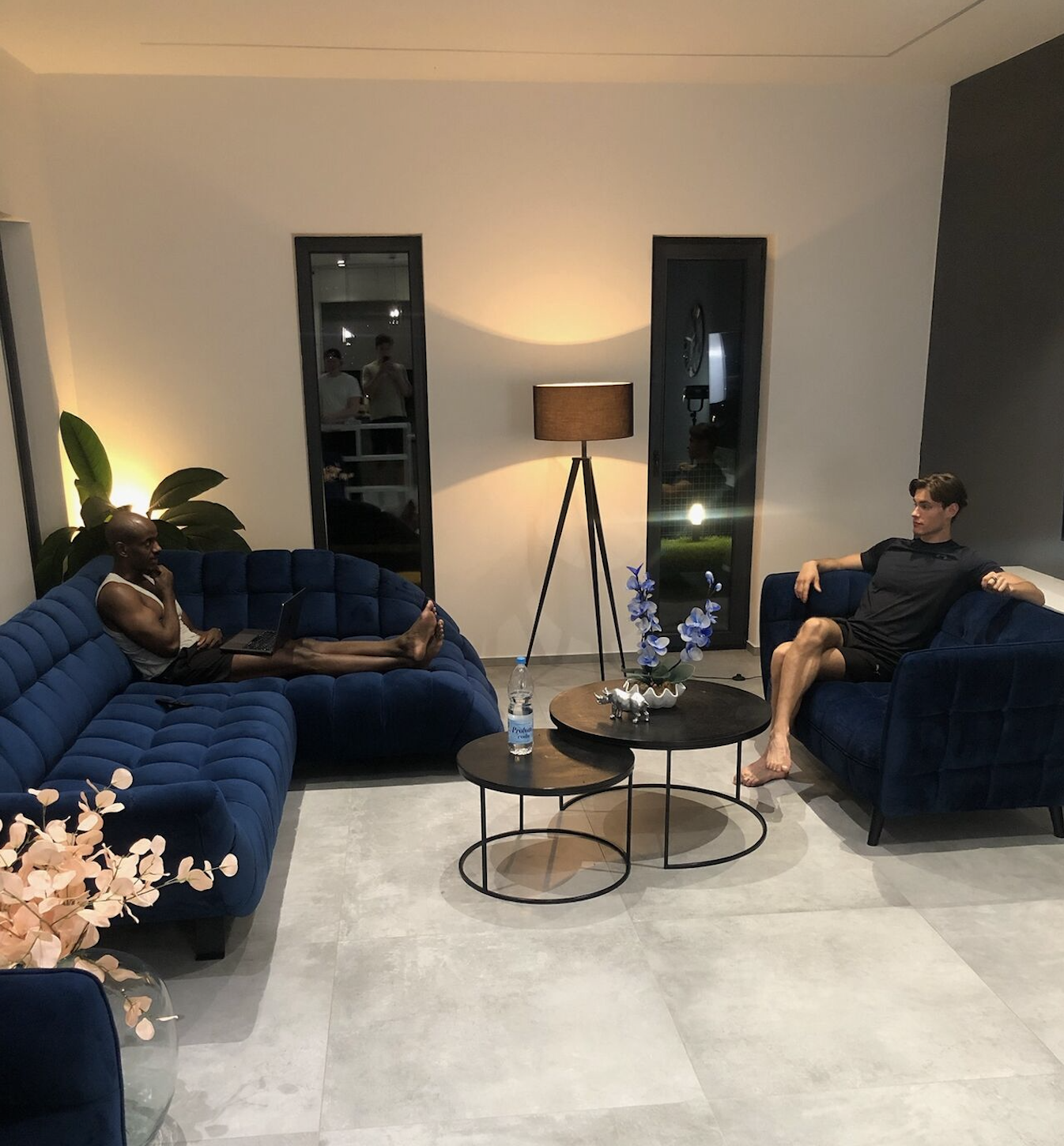 Markus talking and planning